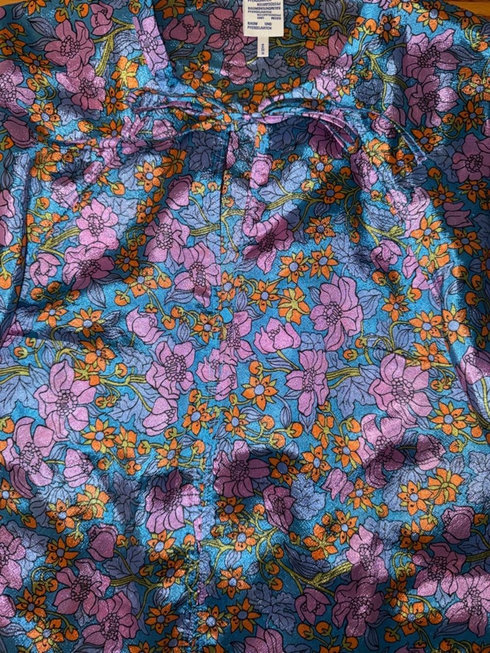 Tuckernuck “Flowerscape Martha” Blouse, size 36 - Picture 3 of 4